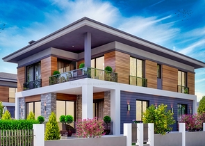 مجمع فلل 4 + 1 مخطط في دوشمالتي - أنطاليا