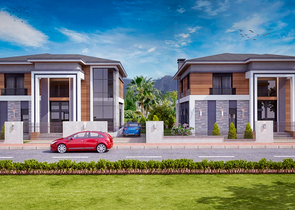 مجمع فلل 4 + 1 مخطط في دوشمالتي - أنطاليا