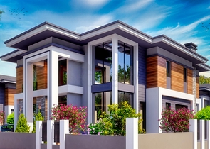 مجمع فلل 4 + 1 مخطط في دوشمالتي - أنطاليا