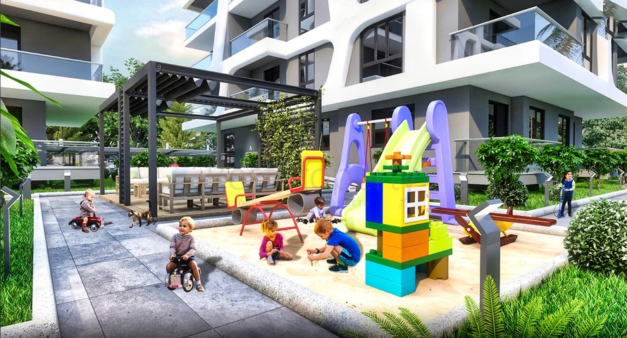 شقق  2 + 1 و 3 + 1 في كيبيز - أنطاليا