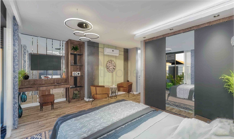 فلل في مجمع فاخر 5 + 1 في منطقة لارا المرموقة - أنطاليا