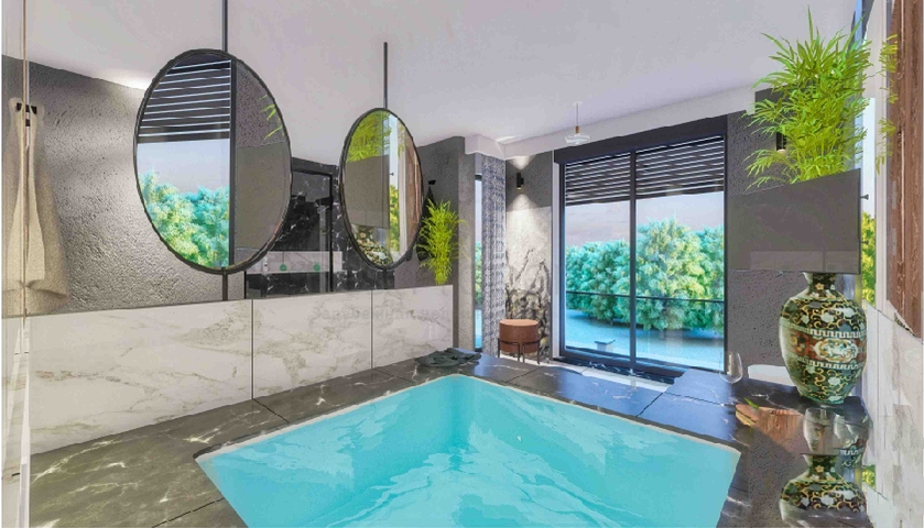 فلل في مجمع فاخر 5 + 1 في منطقة لارا المرموقة - أنطاليا