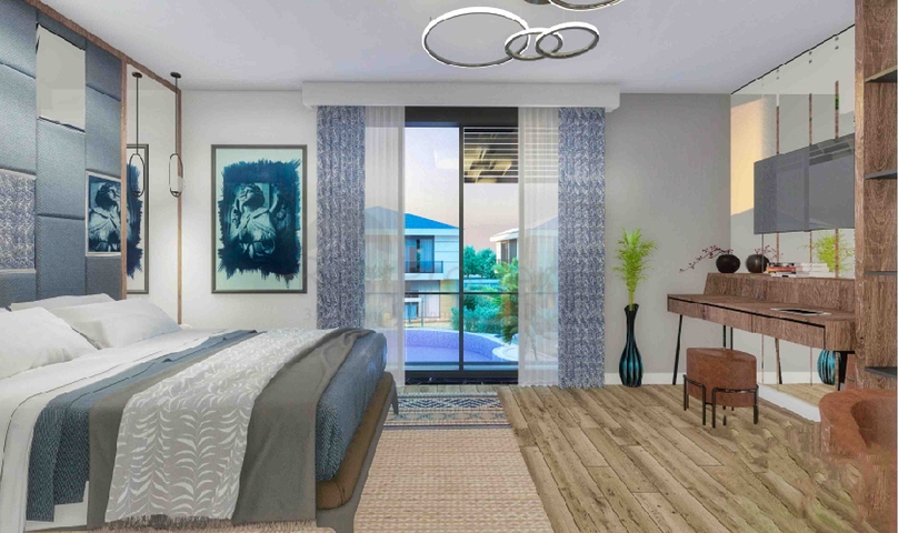 فلل في مجمع فاخر 5 + 1 في منطقة لارا المرموقة - أنطاليا