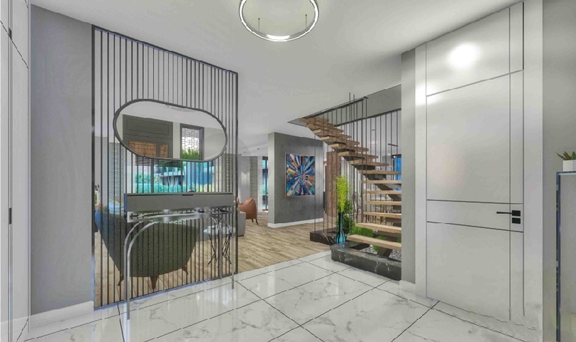 فلل في مجمع فاخر 5 + 1 في منطقة لارا المرموقة - أنطاليا