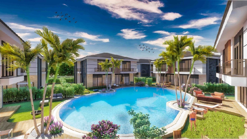 فلل في مجمع فاخر 5 + 1 في منطقة لارا المرموقة - أنطاليا