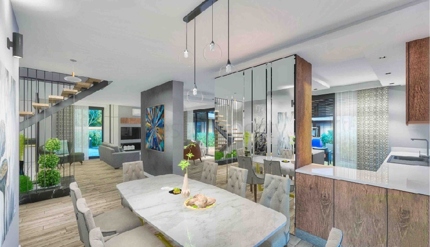 فلل في مجمع فاخر 5 + 1 في منطقة لارا المرموقة - أنطاليا