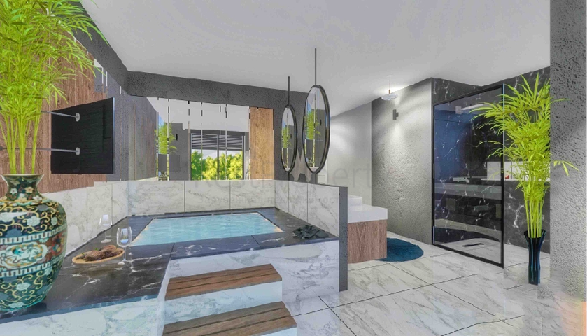 فلل في مجمع فاخر 5 + 1 في منطقة لارا المرموقة - أنطاليا