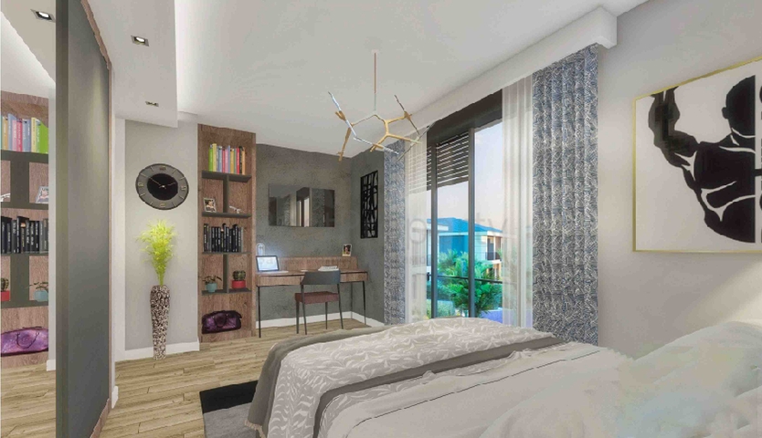 فلل في مجمع فاخر 5 + 1 في منطقة لارا المرموقة - أنطاليا