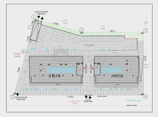  مكتب ومحلات تجارية في وسط مدينة أنطاليا