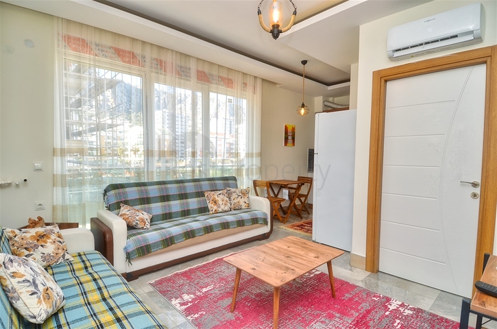 شقة 1 + 1 في منطقة ساريسو - أنطاليا