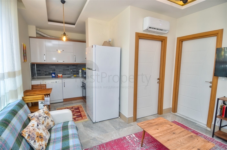 شقة 1 + 1 في منطقة ساريسو - أنطاليا