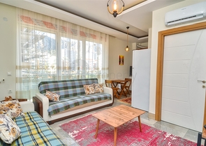 شقة 1 + 1 في منطقة ساريسو - أنطاليا