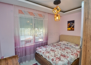 شقة 1 + 1 في منطقة ساريسو - أنطاليا