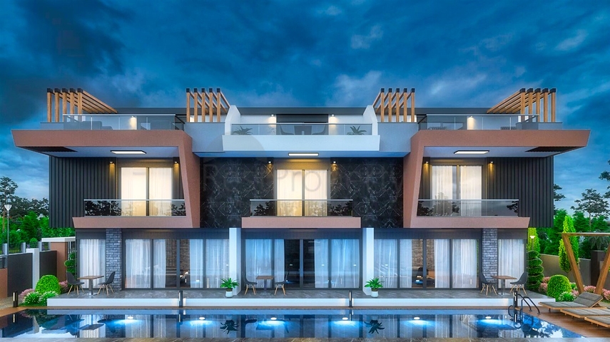  فيلا 3 + 1 في منطقة غوزلوبا- أنطاليا