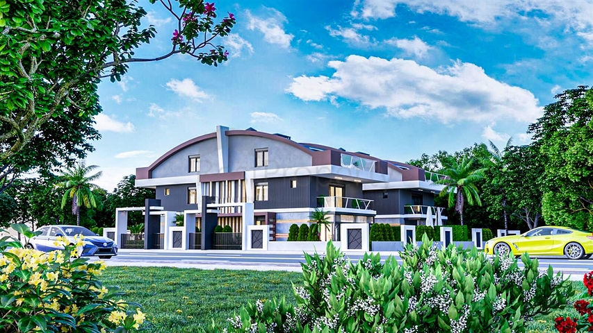  فيلا 3 + 1 في منطقة غوزلوبا- أنطاليا