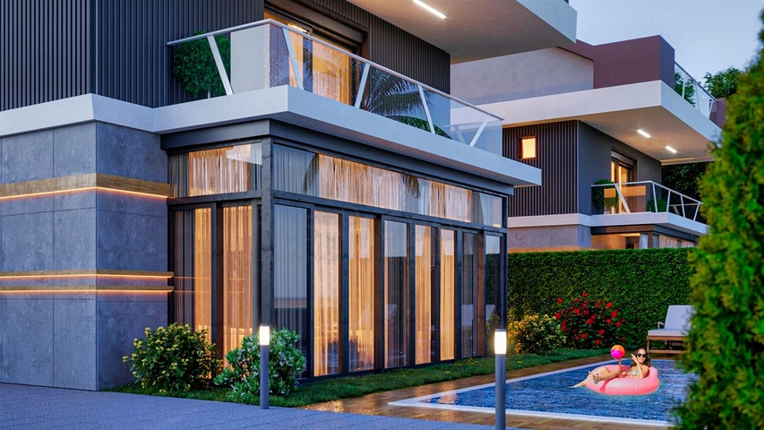  فيلا 3 + 1 في منطقة غوزلوبا- أنطاليا