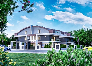  فيلا 3 + 1 في منطقة غوزلوبا- أنطاليا