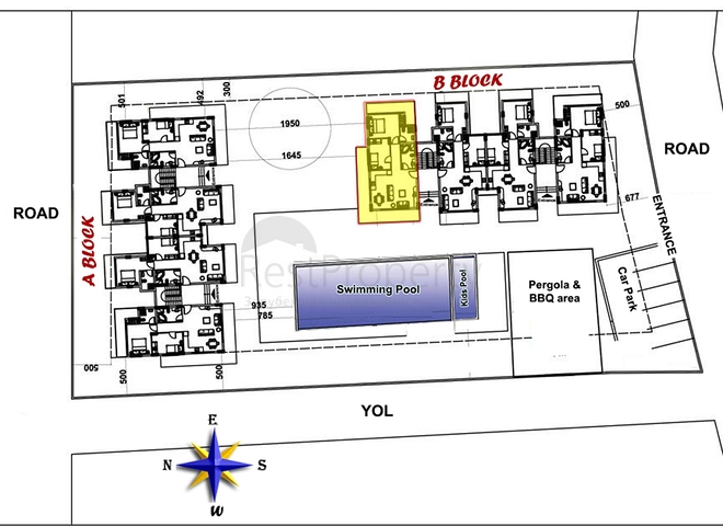 شقة 2 + 1 في بيليك - أنطاليا