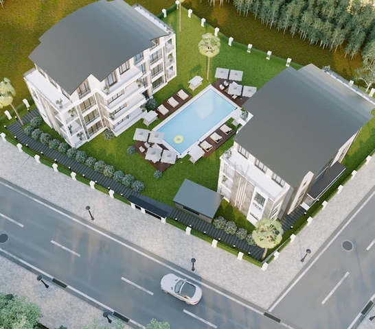 شقق 2 + 1 ، 4 + 1 لها في بيليك - أنطاليا