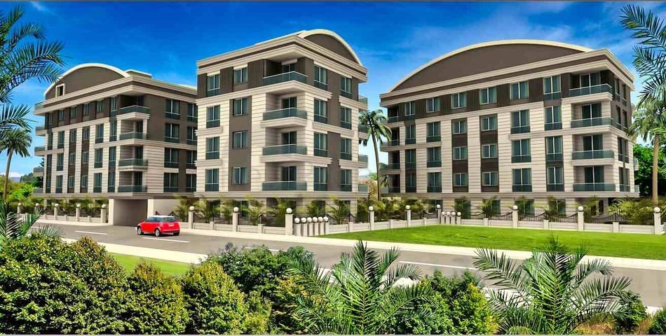 شقق 1 + 1 ، 2 + 1 و 3 + 1 في منطقة جيبزلي- أنطاليا