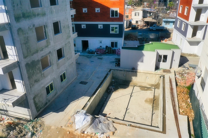 شقق 1 + 1 ، 2 + 1 و 3 + 1 في منطقة جيبزلي- أنطاليا