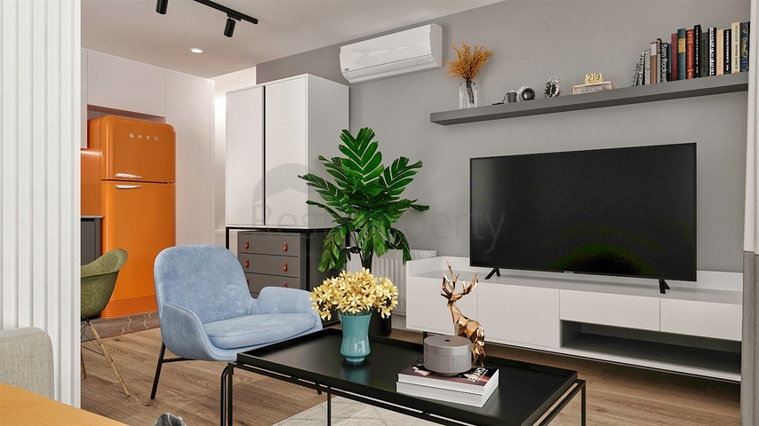 شقق 1 + 1 و 2 + 1 في وسط أنطاليا