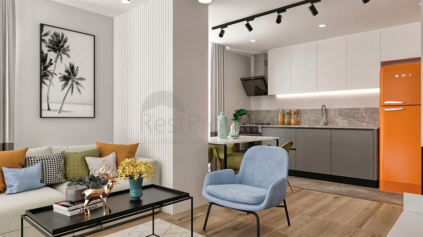 شقق 1 + 1 و 2 + 1 في وسط أنطاليا