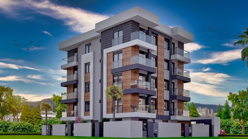 شقق  1 + 1 و 2 + 1 في منطقة كيزيلاريك - أنطاليا