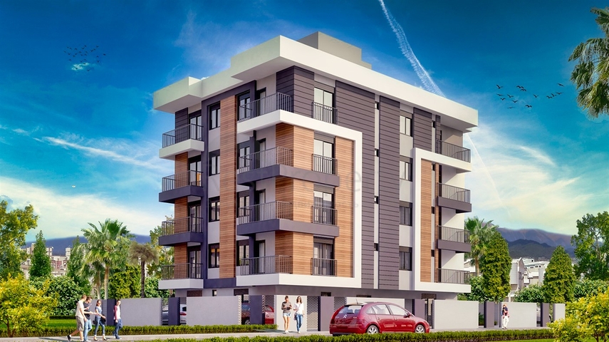 شقق  1 + 1 و 2 + 1 في منطقة كيزيلاريك - أنطاليا