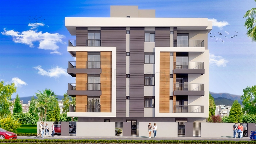 شقق  1 + 1 و 2 + 1 في منطقة كيزيلاريك - أنطاليا