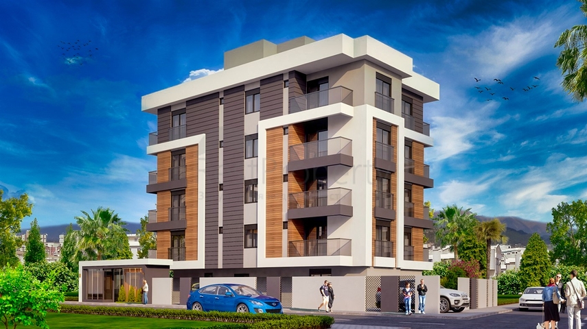 شقق  1 + 1 و 2 + 1 في منطقة كيزيلاريك - أنطاليا