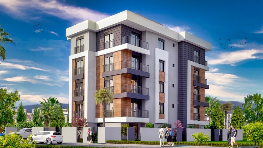 شقق  1 + 1 و 2 + 1 في منطقة كيزيلاريك - أنطاليا