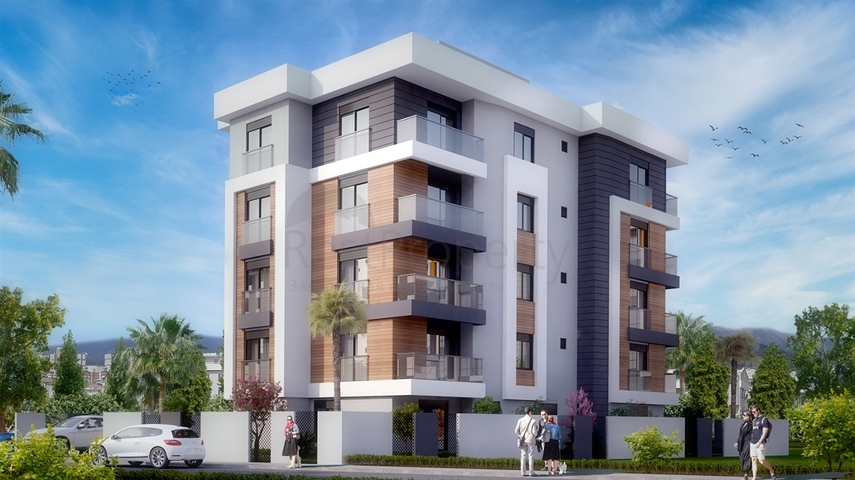 شقق  1 + 1 و 2 + 1 في منطقة كيزيلاريك - أنطاليا