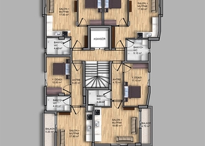 شقق  1 + 1 و 2 + 1 في منطقة كيزيلاريك - أنطاليا