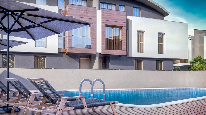 فلل في المجمع 5 + 1 في منطقة دوشمالتي - انطاليا