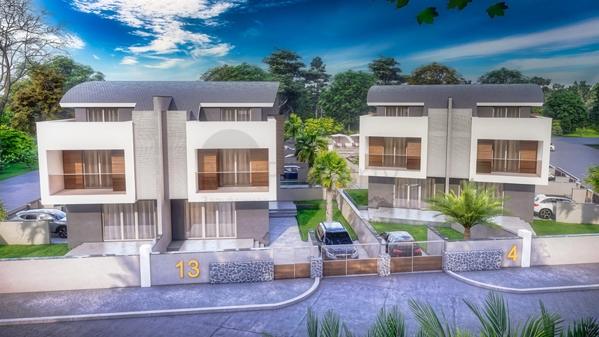 فلل في المجمع 5 + 1 في منطقة دوشمالتي - انطاليا