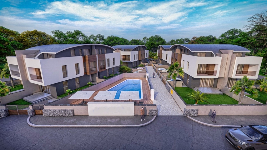 فلل في المجمع 5 + 1 في منطقة دوشمالتي - انطاليا