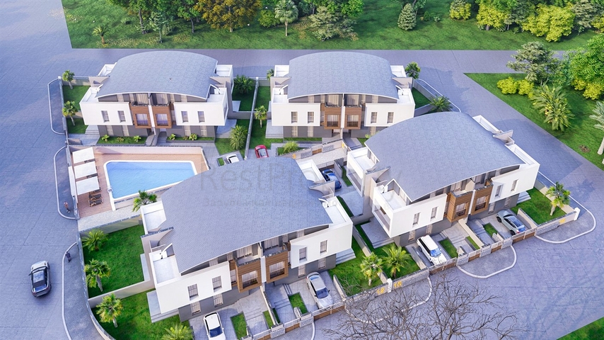 فلل في المجمع 5 + 1 في منطقة دوشمالتي - انطاليا