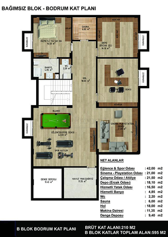 فلل 4+1 و 6+1 في منطقة دوشيمالتي - أنطاليا 
