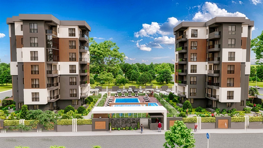 شقق تخطيط 1+1,2+1 في منطقة كيبيز-أنطاليا 