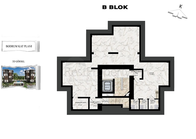 شقق تخطيط 1+1,2+1 في منطقة كيبيز-أنطاليا 