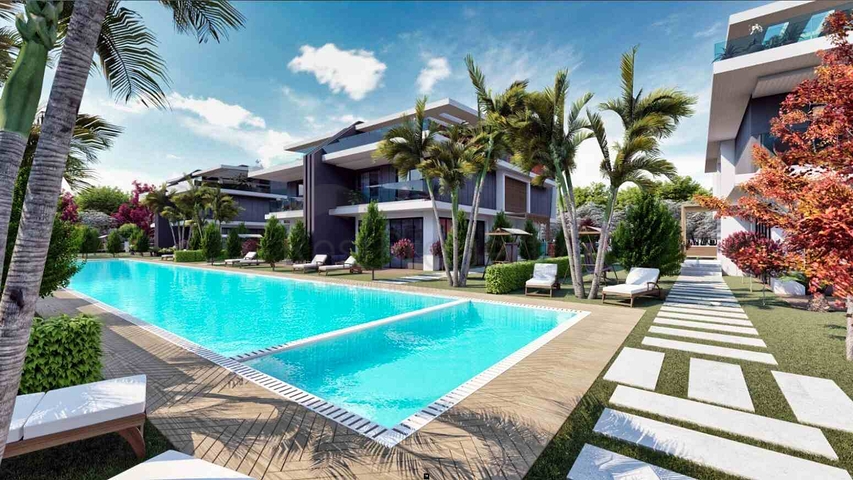 فيلا في مجمع منطقة دوشيمالتي-أنطاليا 