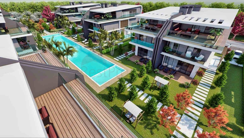 فيلا في مجمع منطقة دوشيمالتي-أنطاليا 