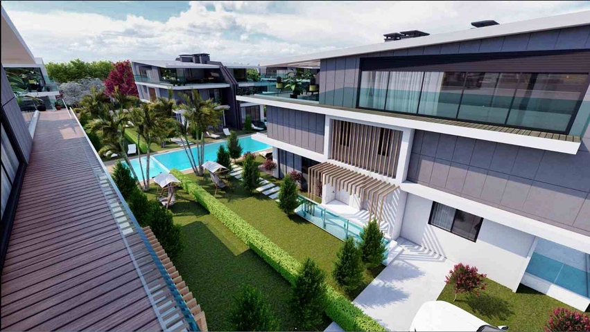 فيلا في مجمع منطقة دوشيمالتي-أنطاليا 