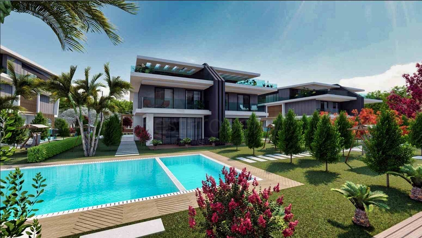 فيلا في مجمع منطقة دوشيمالتي-أنطاليا 