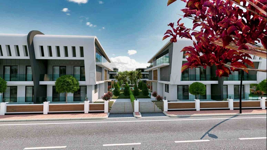 فيلا في مجمع منطقة دوشيمالتي-أنطاليا 