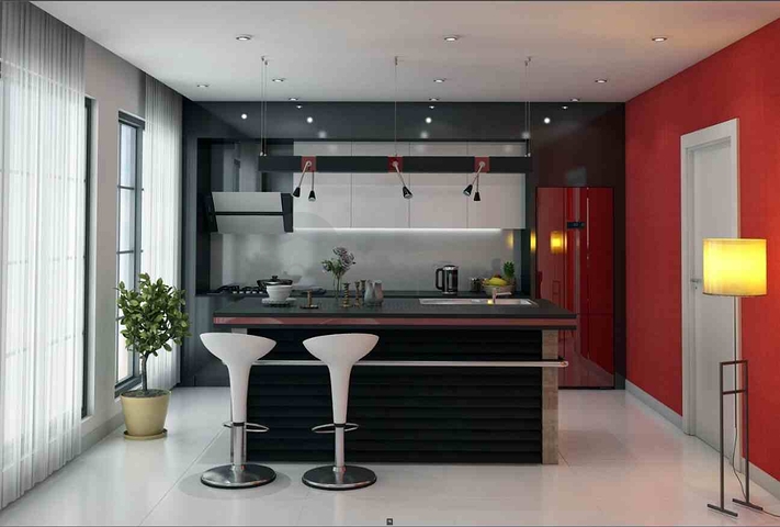 فيلا في مجمع منطقة دوشيمالتي-أنطاليا 