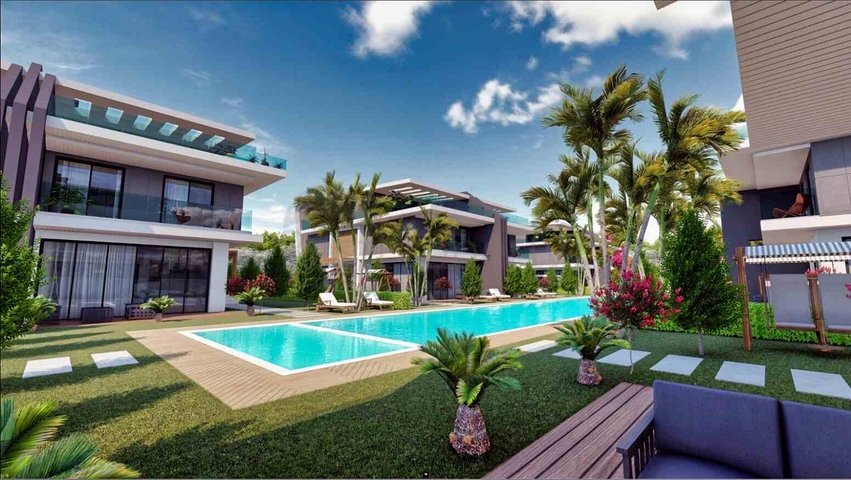 فيلا في مجمع منطقة دوشيمالتي-أنطاليا 