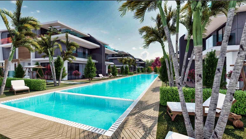 فيلا في مجمع منطقة دوشيمالتي-أنطاليا 