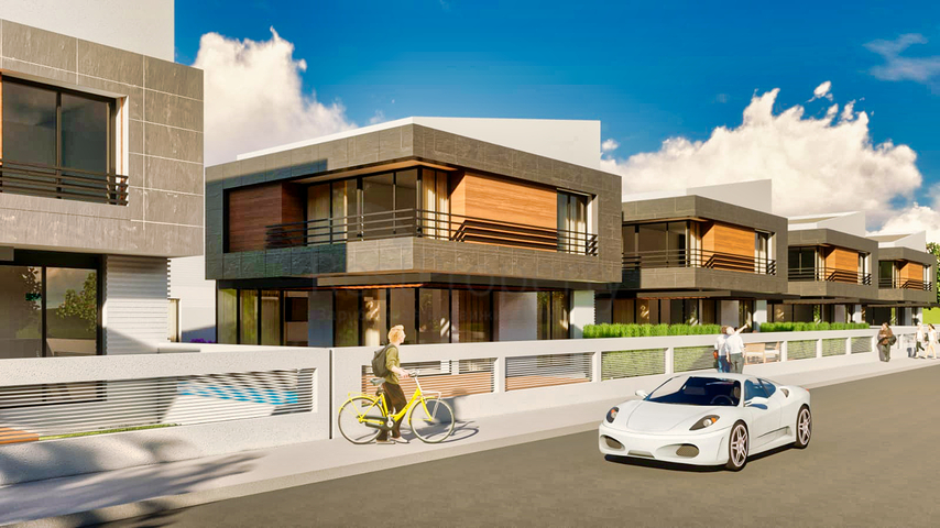 فيلات في مجمع مسور في منطقة دوشيميالتي-أنطاليا 